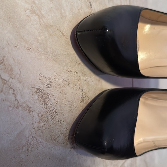 Christian Loubutin sexy black pumps zipper 5”stiletto .5” hidden platform sz39-8 - Picture 5 of 6